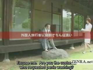 Subtitled outdoors bucolic cfnm jepang member reresik