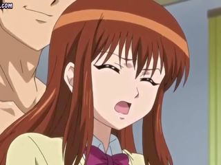 Anime femme fatale naudib rinnad massaaž