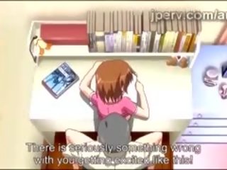 Bonita anime aluna fica esmagado por grown grande eixo